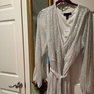 Plus size sequins dress